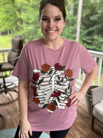 LuLaRoe Halloween 2025 - Rivkah Top - Love in Bones