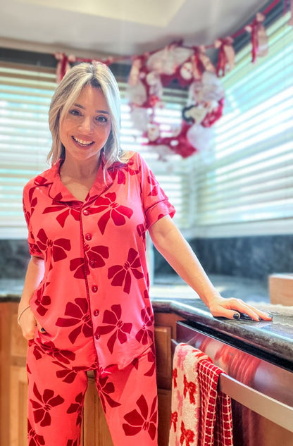 LuLaRoe LuLaRoe Valentine Serene Set - Rosé Ribbon Reverie 