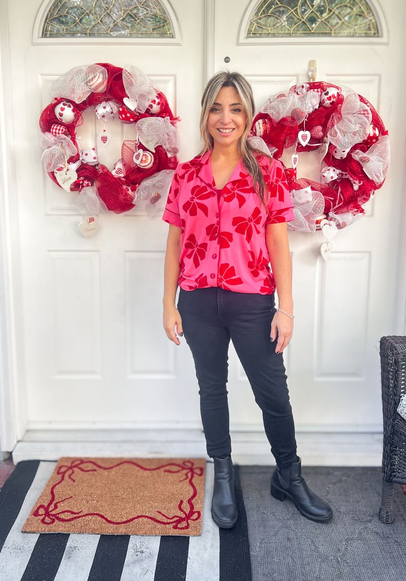 LuLaRoe LuLaRoe Valentine Serene Set - Rosé Ribbon Reverie 