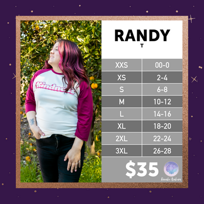 LuLaRoe LuLaRoe Randy Tee - Pink Line Blossom 