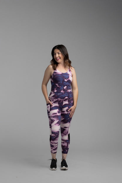 LuLaRoe LuLaRoe RISE Resilient Cami Bralette - Cosmic Orchid Marble 