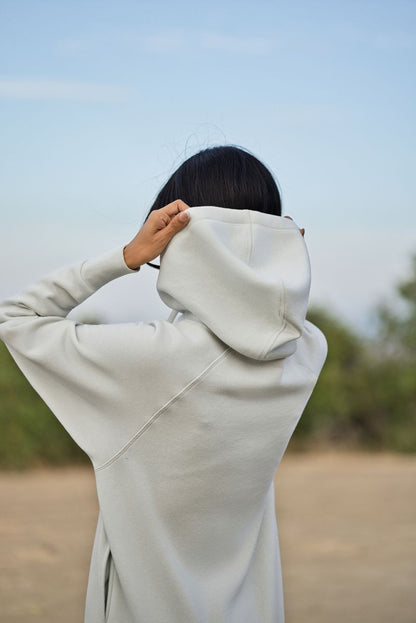 LuLaRoe Graphic Hoodie - Soft Gray Sideline Social Club Graphic