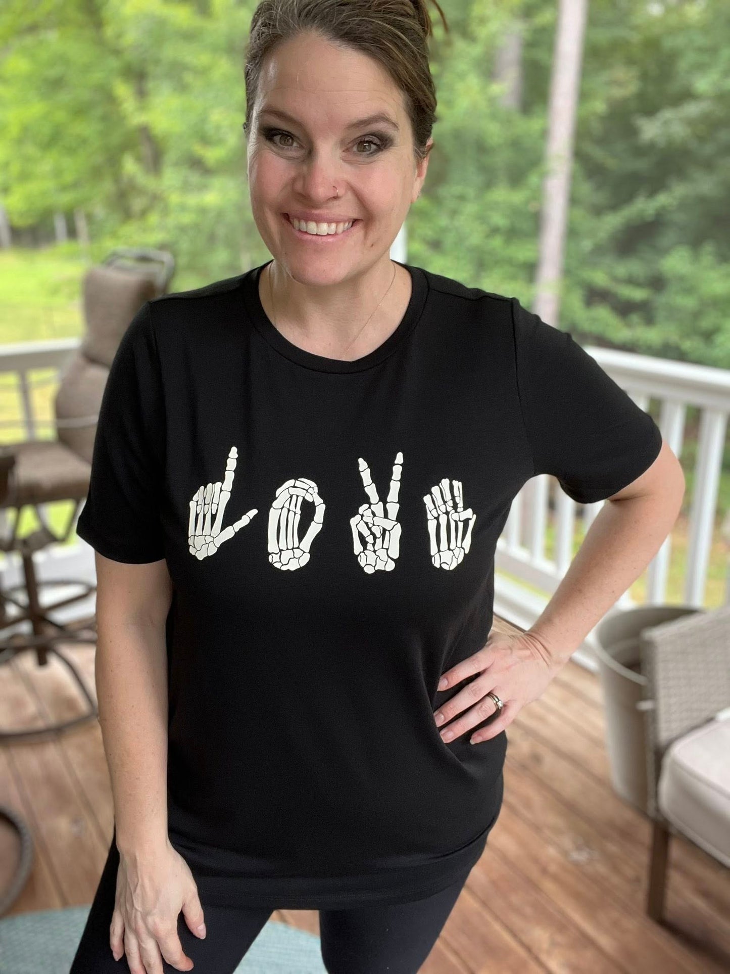 LuLaRoe Halloween 2025 - Rivkah Top - Sign Language "Love"