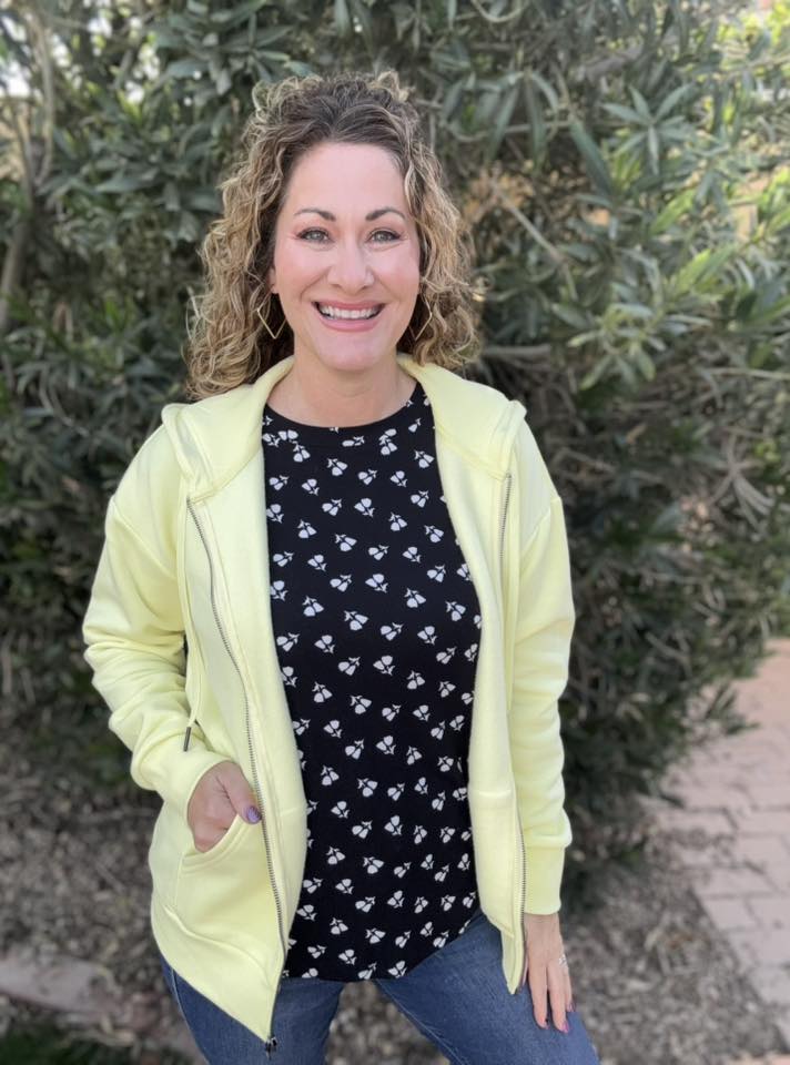 LuLaRoe LuLaRoe Essential Zip Hoodie - Solid Soft Citron 