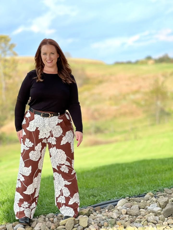 LuLaRoe Essential Long Sleeve Top Solid Black - women’s crewneck stretch baby rib long sleeve shirt, product photo 4