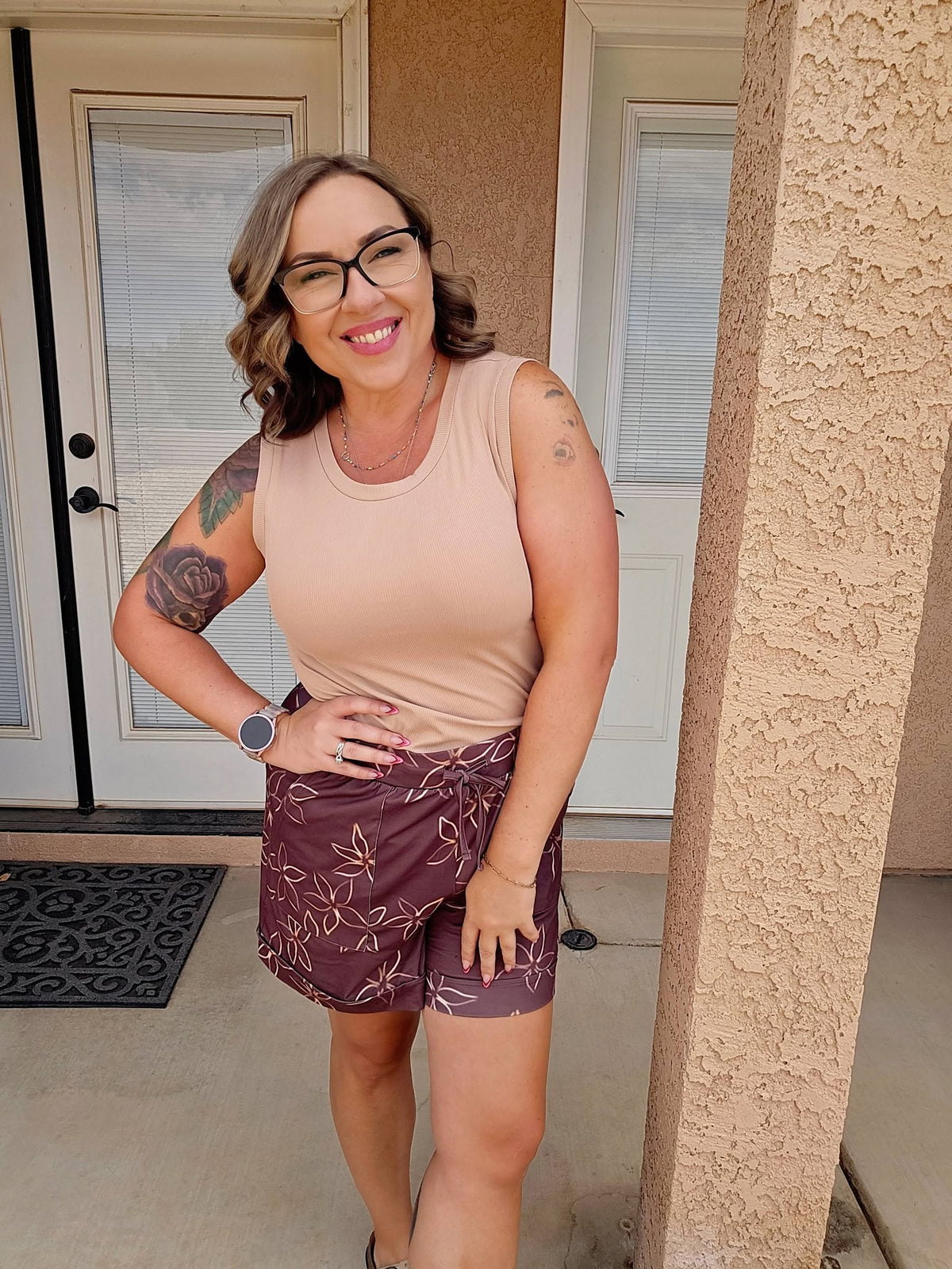 LuLaRoe Cocoa Sleeveless Top - Solid Warm Sand