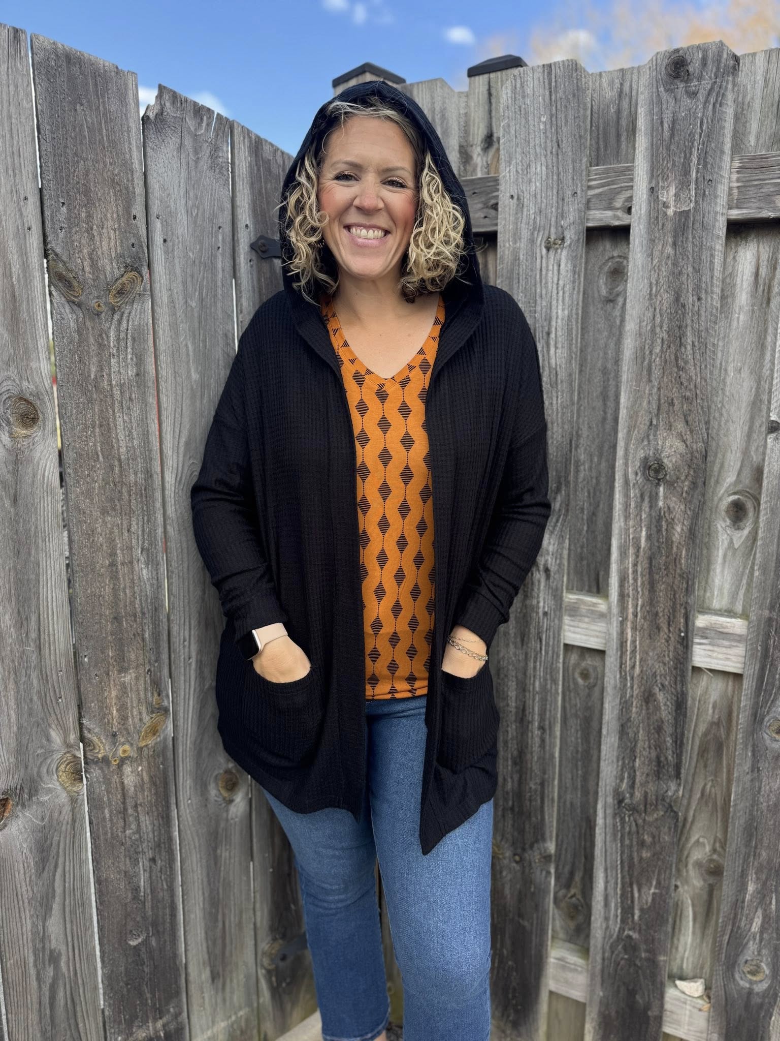 LuLaRoe Cozy Mackenzie Cardigan – Solid Black | Cozy Open-Front Layer