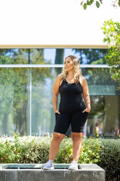 LuLaRoe Rise Driven Shorts - Solid Black