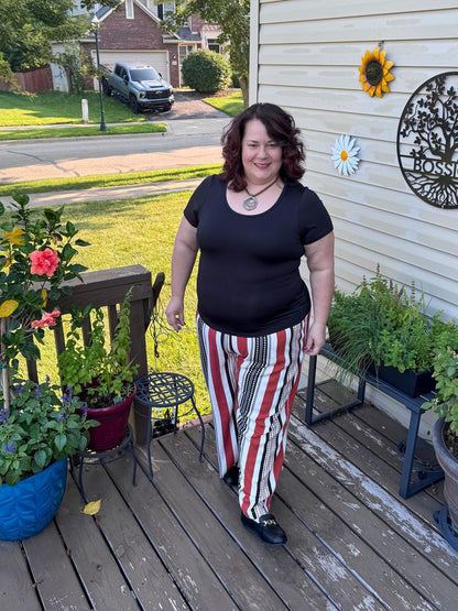 LuLaRoe Lani Scoop Neck Top - Solid Black