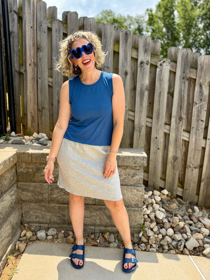 LuLaRoe Cocoa Sleeveless Top - Solid Royal Sapphire
