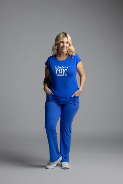 LuLaRoe RISE Passionate Yoga Pant 2.0 - Solid Classic Cobalt Blue 