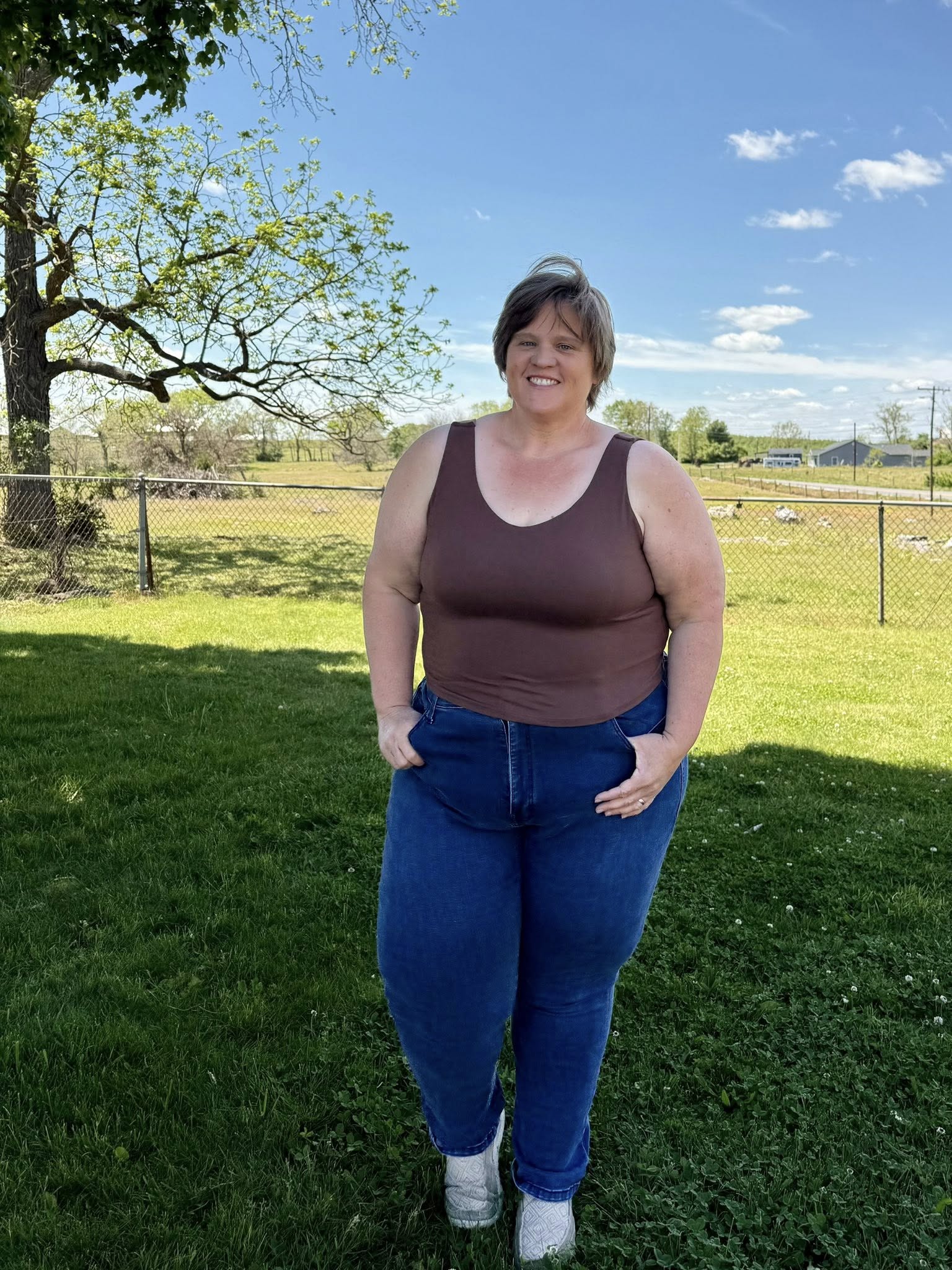 LuLaRoe LuLaRoe RISE Resilient Cami Bralette - Solid Cocoa Luxe 