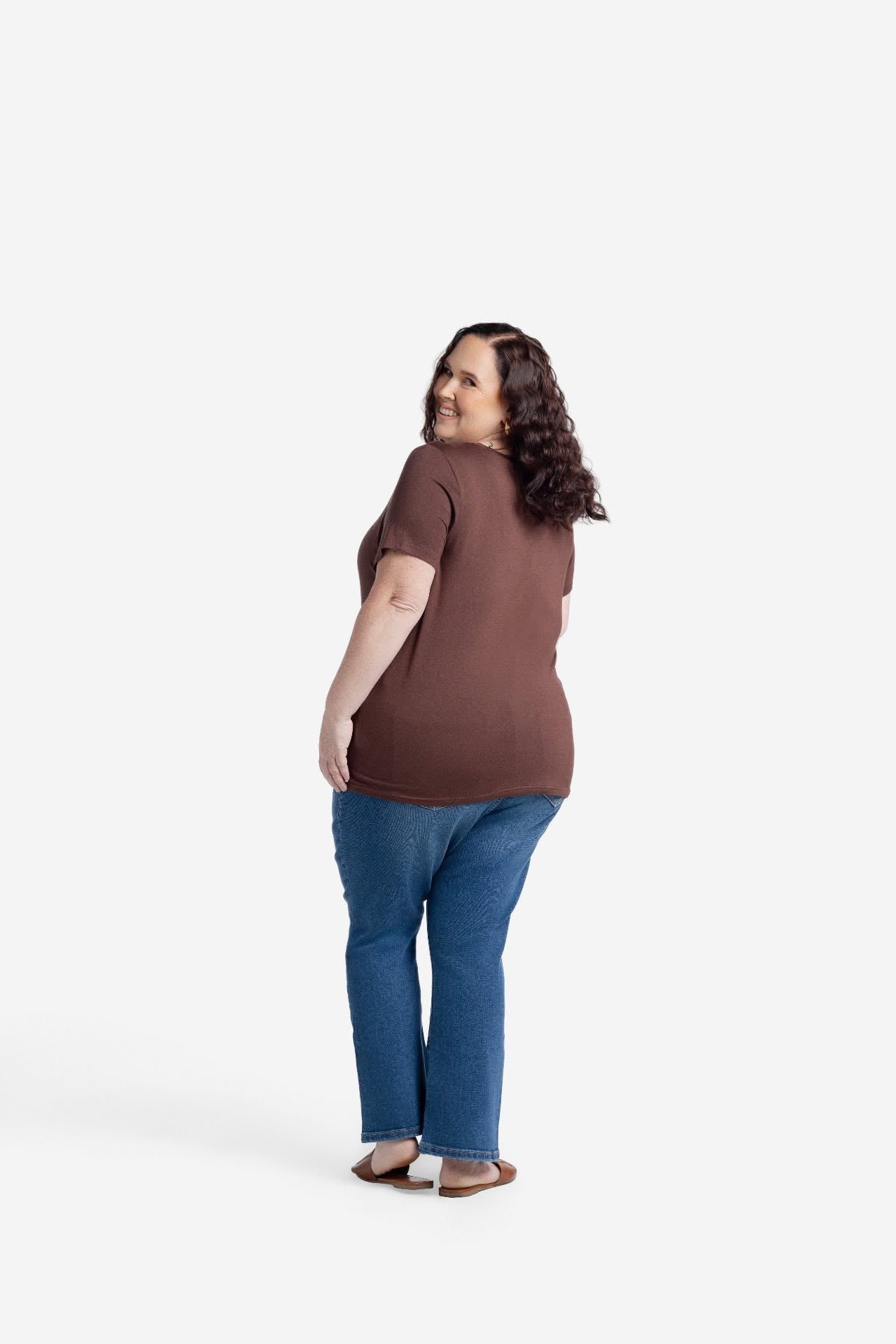 LuLaRoe Essential Tee - Solid Cocoa Truffle