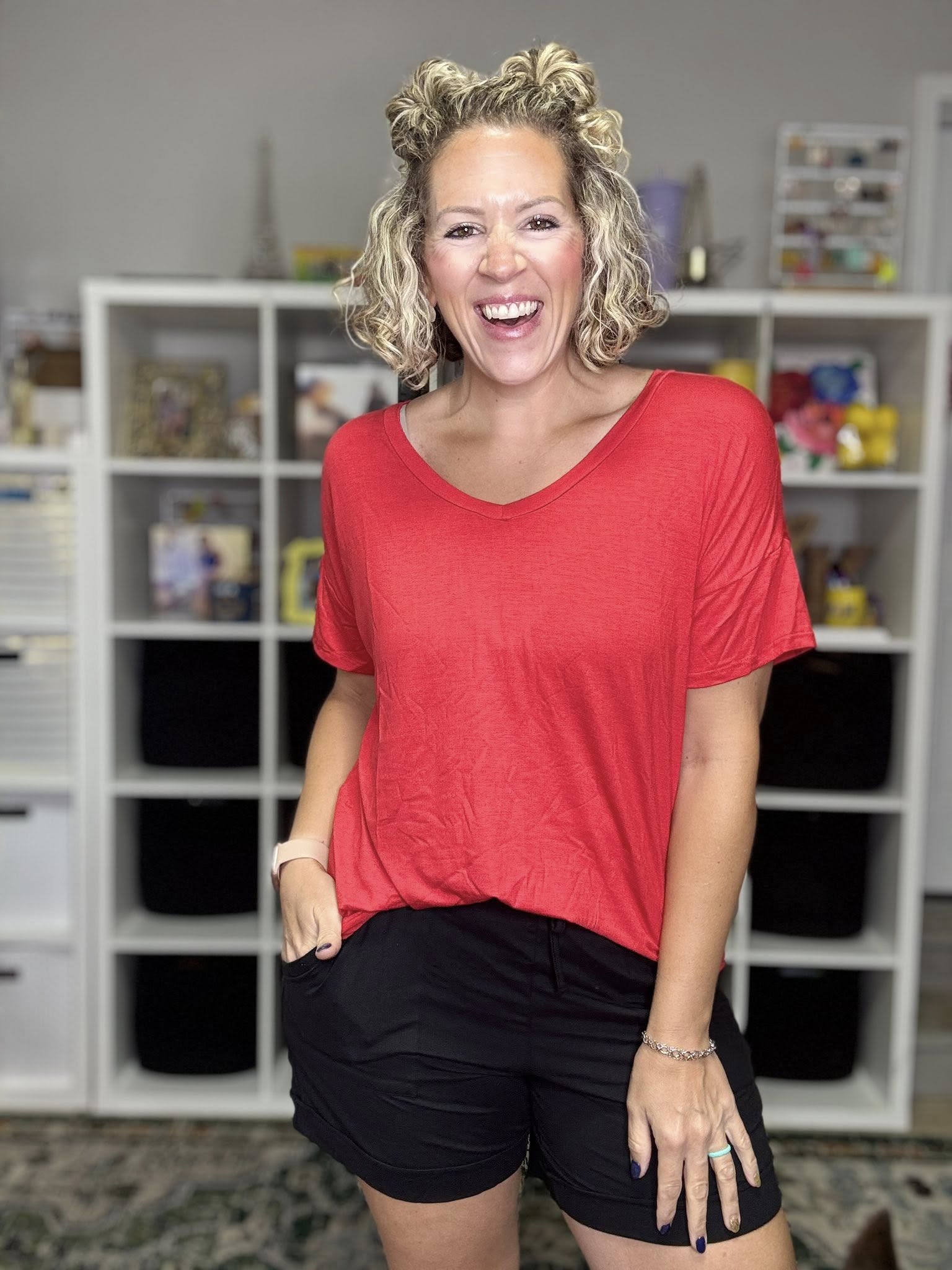 LuLaRoe Lisa - Solid Red Crimson 