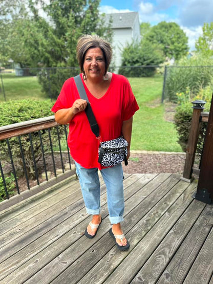LuLaRoe Lisa - Solid Red Crimson 