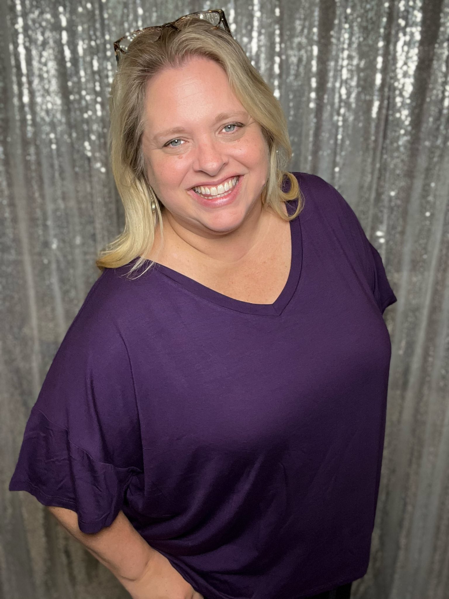 LuLaRoe Lisa - Solid Eggplant 