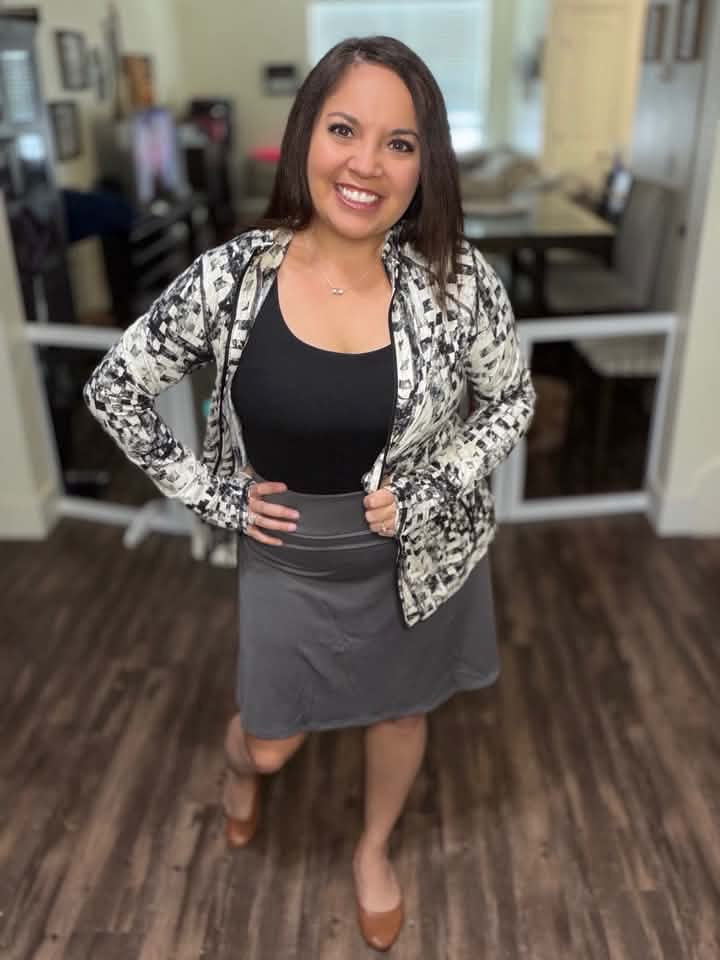 LuLaRoe LuLaRoe Eileen Skort - Solid Charcoal Gray 