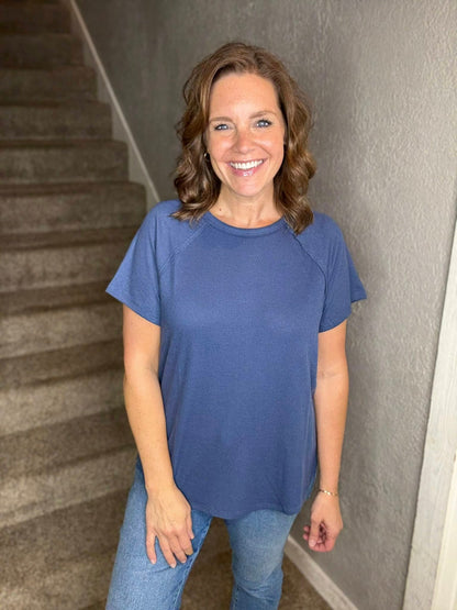 LuLaRoe Melanie - Solid Vintage Indigo 