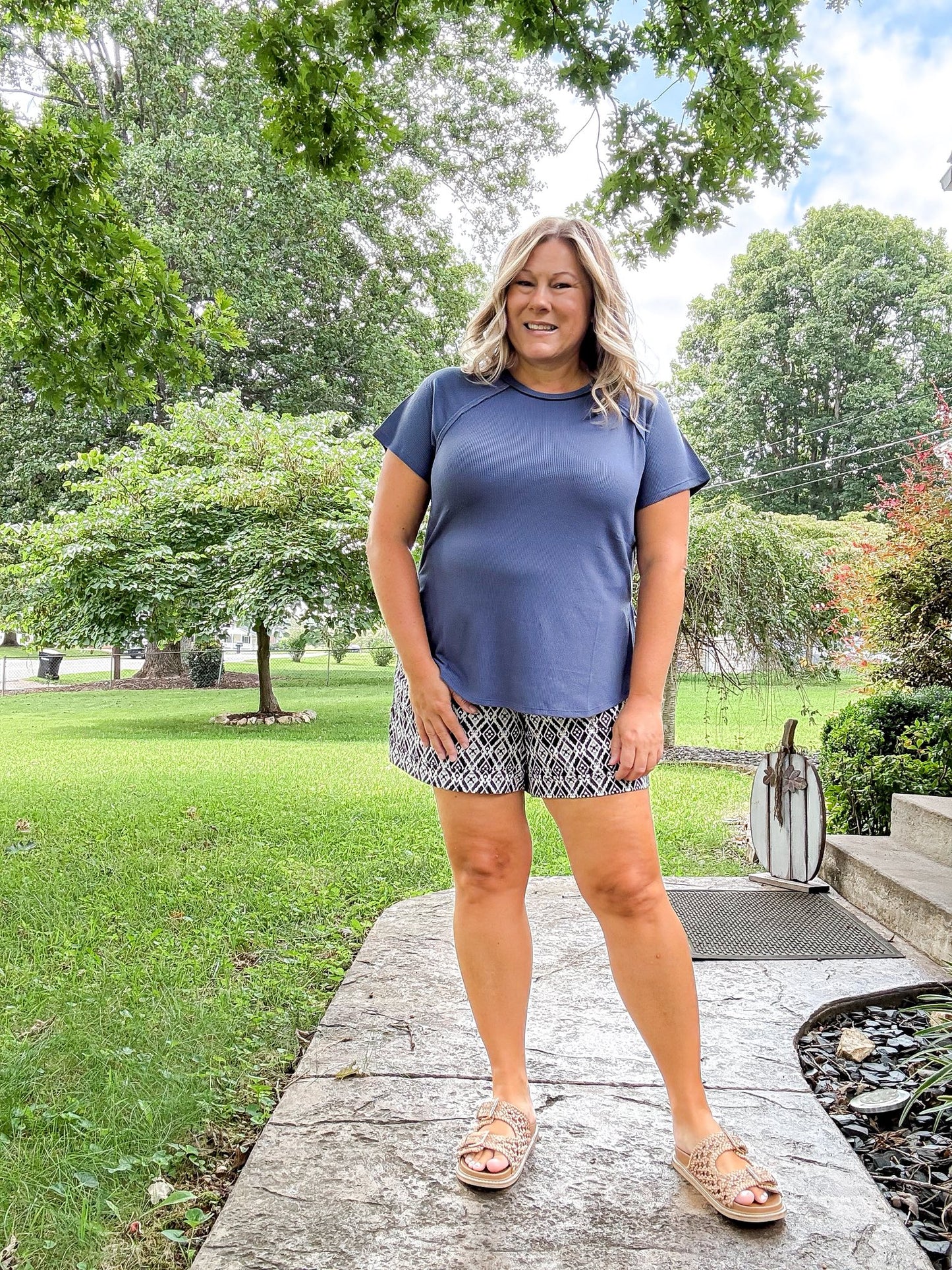 LuLaRoe Melanie - Solid Vintage Indigo 