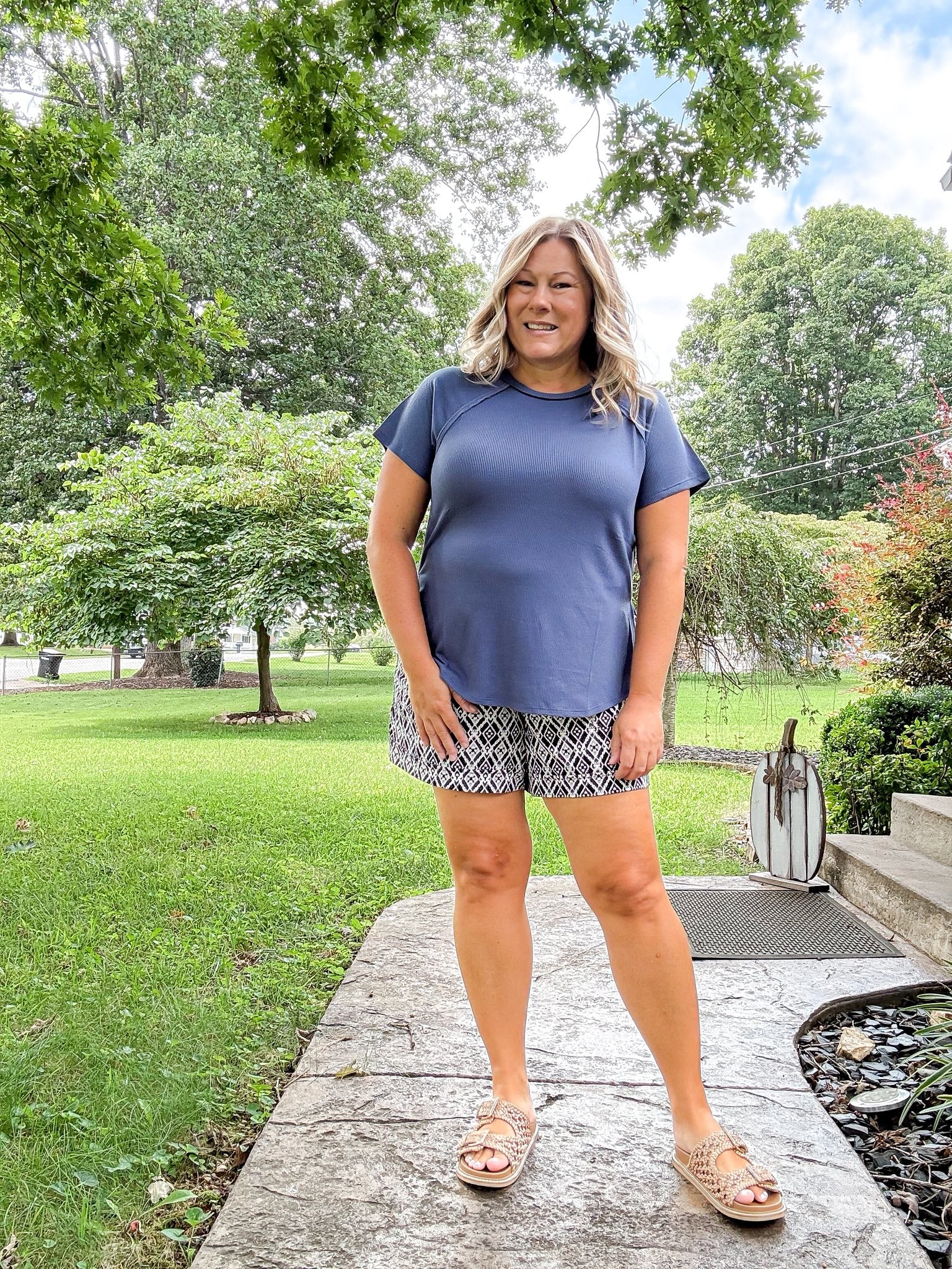 LuLaRoe Melanie - Solid Vintage Indigo 