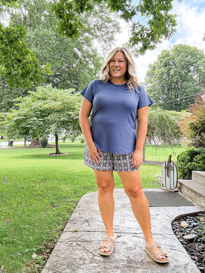 LuLaRoe Melanie - Solid Vintage Indigo 