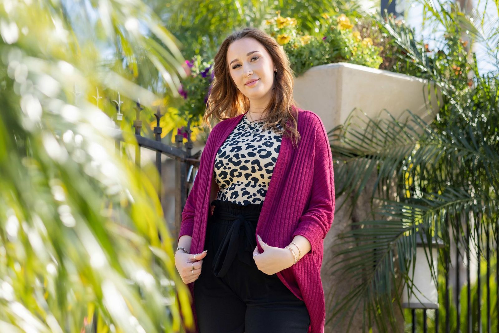 LuLaRoe LuLaRoe Tracy Cocoon Cardigan - Solid Berry Magenta 