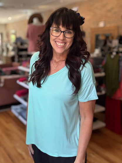 LuLaRoe Lisa - Solid Green Mint LT 740 