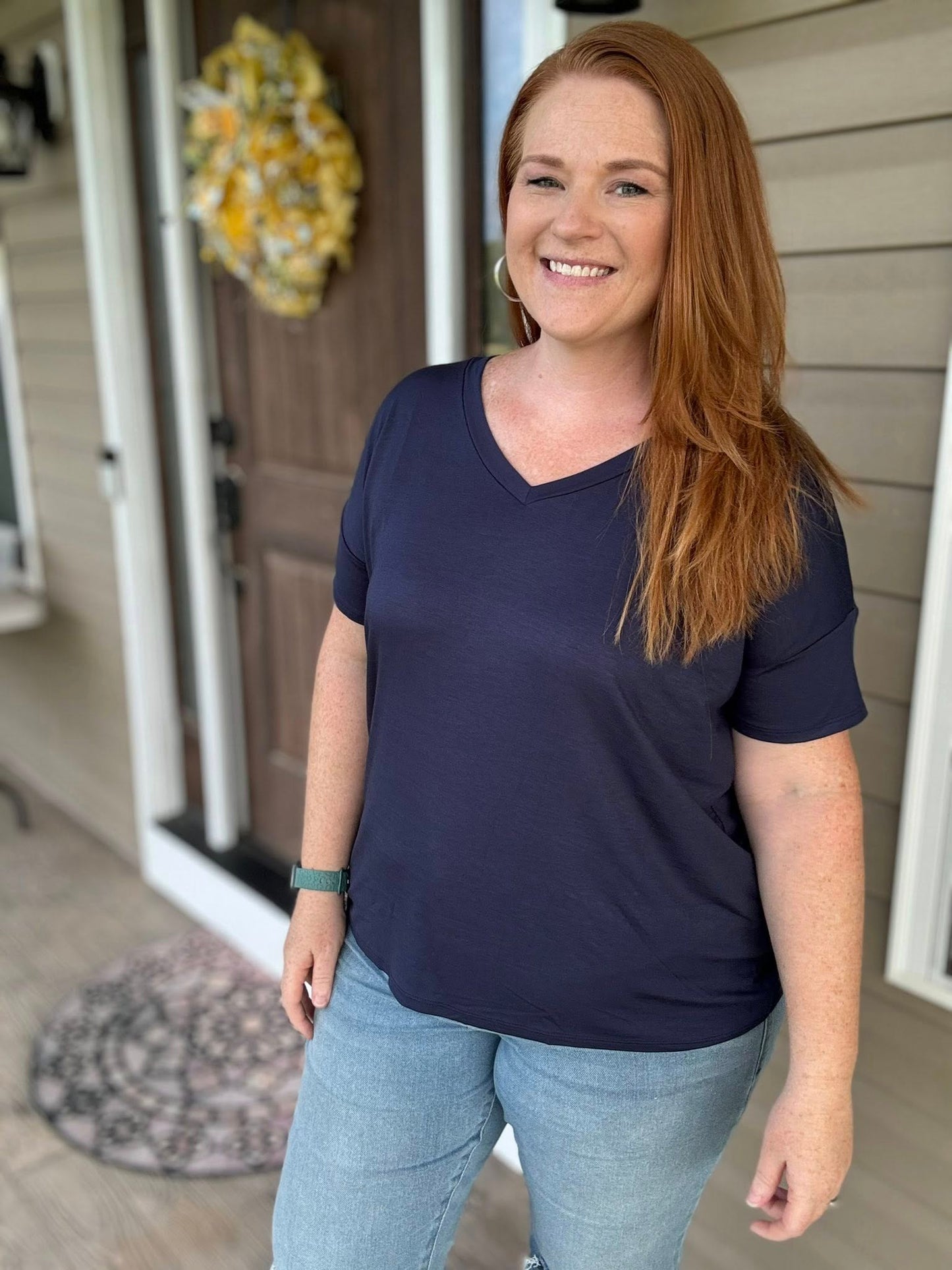 LuLaRoe Lisa - Solid Navy B-740 