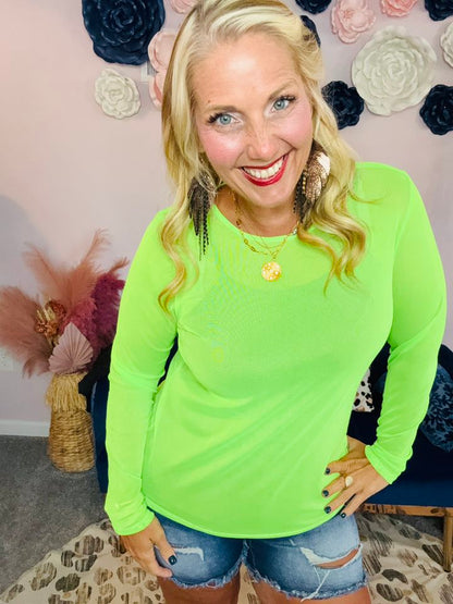 May - Solid Neon Green