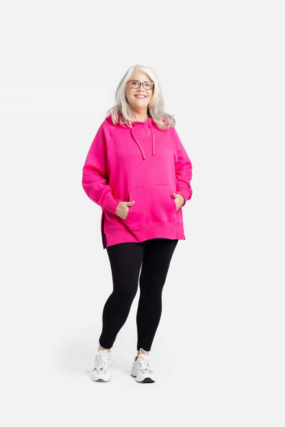LuLaRoe Lexi Sweatshirt - Solid Hot Pink