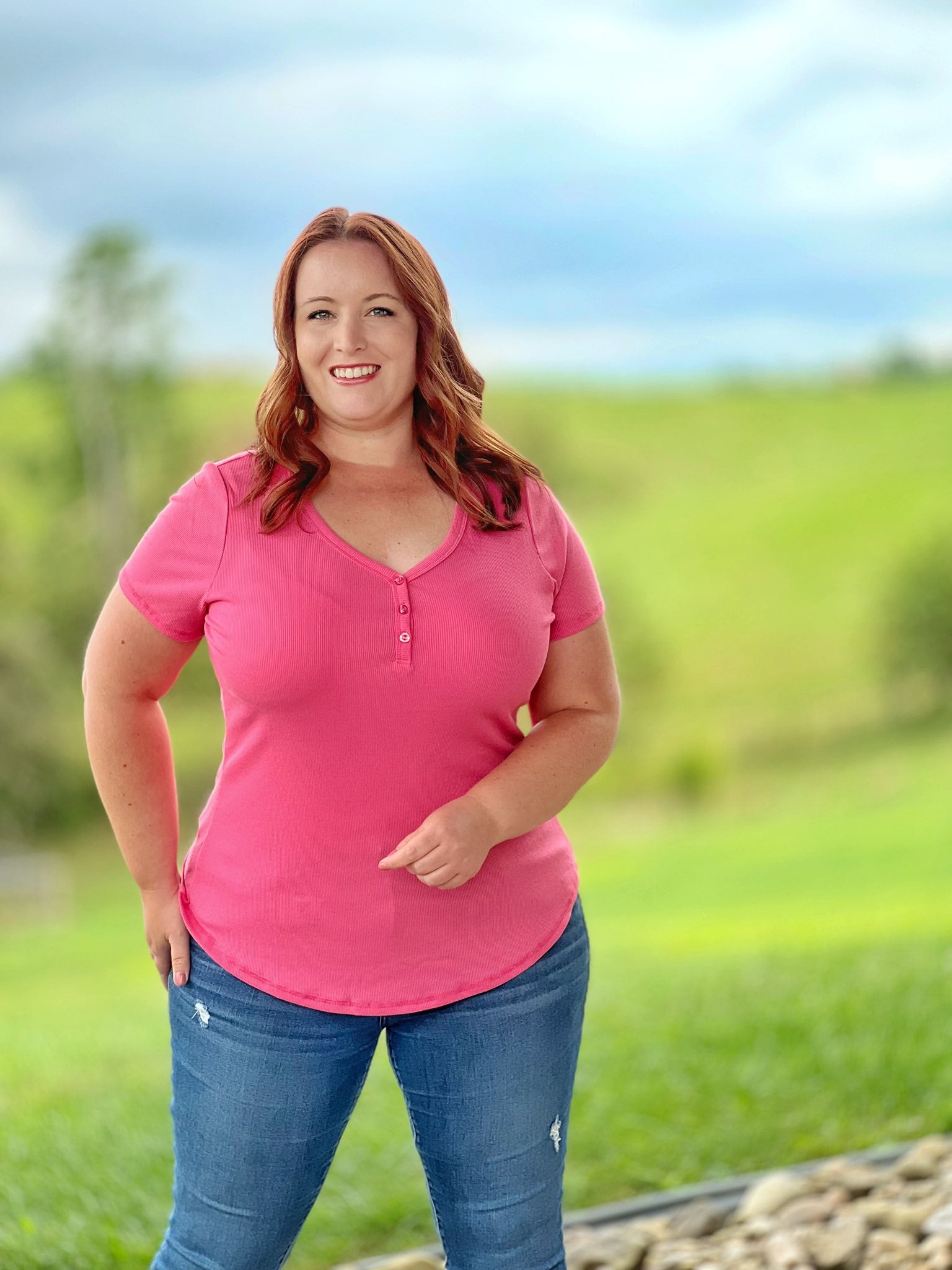 LuLaRoe Bailey - Solid Pink 