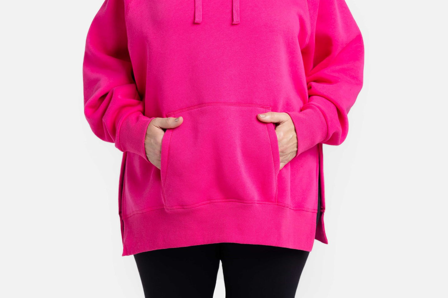 LuLaRoe Lexi Sweatshirt - Solid Hot Pink