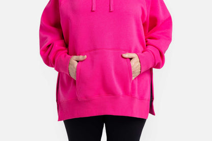 LuLaRoe Lexi Sweatshirt - Solid Hot Pink