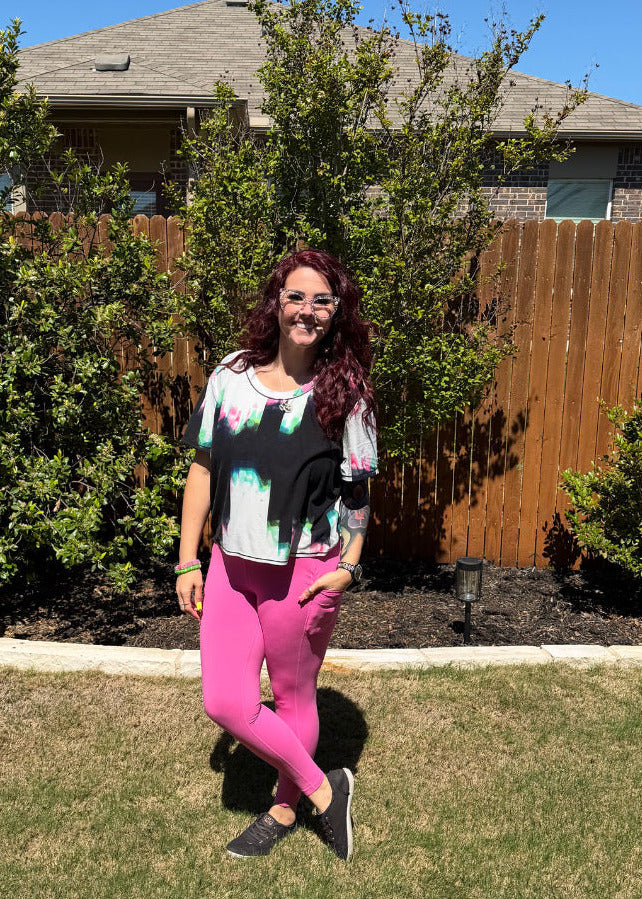 LuLaRoe LuLaRoe Rise Brave Leggings - Solid Bubblegum Pink 
