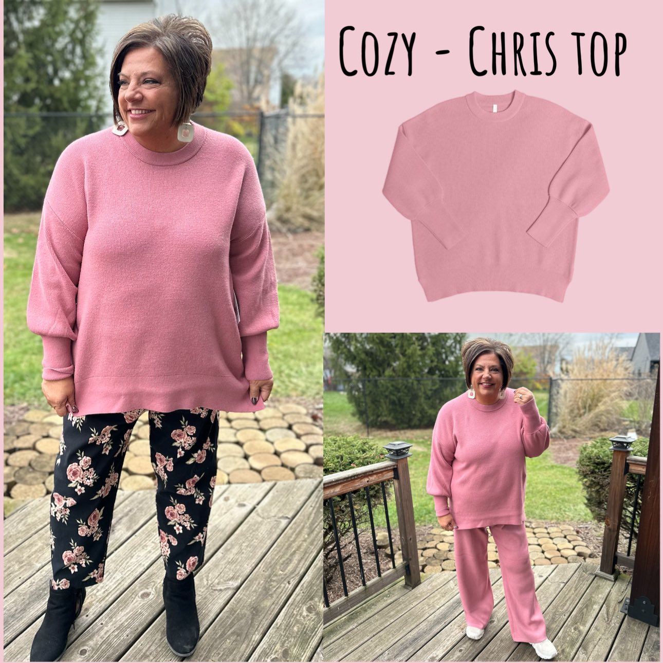 LuLaRoe Cozy Carma Bottom - Solid Rosy Blush Knit