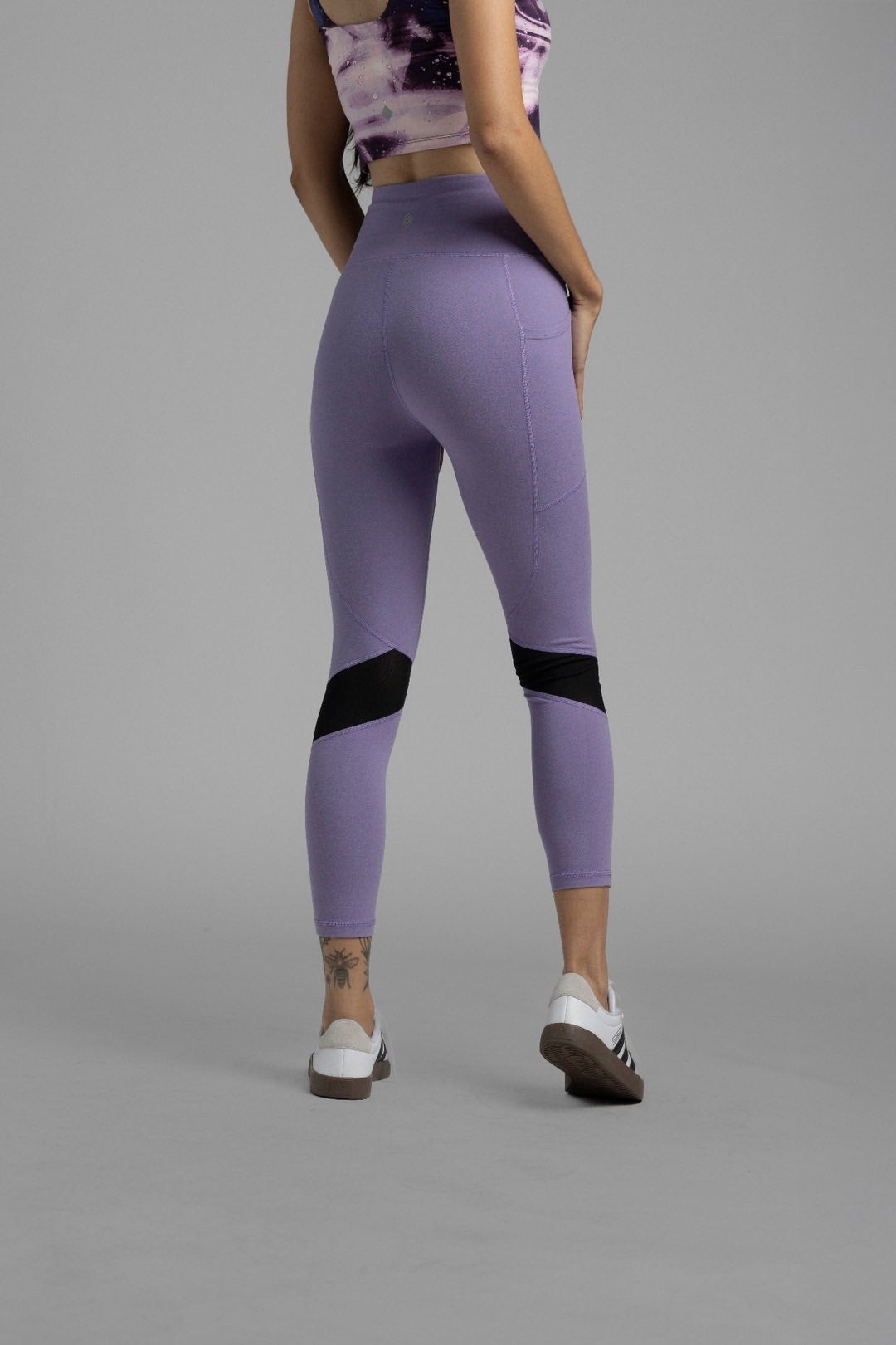 LuLaRoe LuLaRoe RISE Fearless Crop Legging - Solid Lavender Haze 