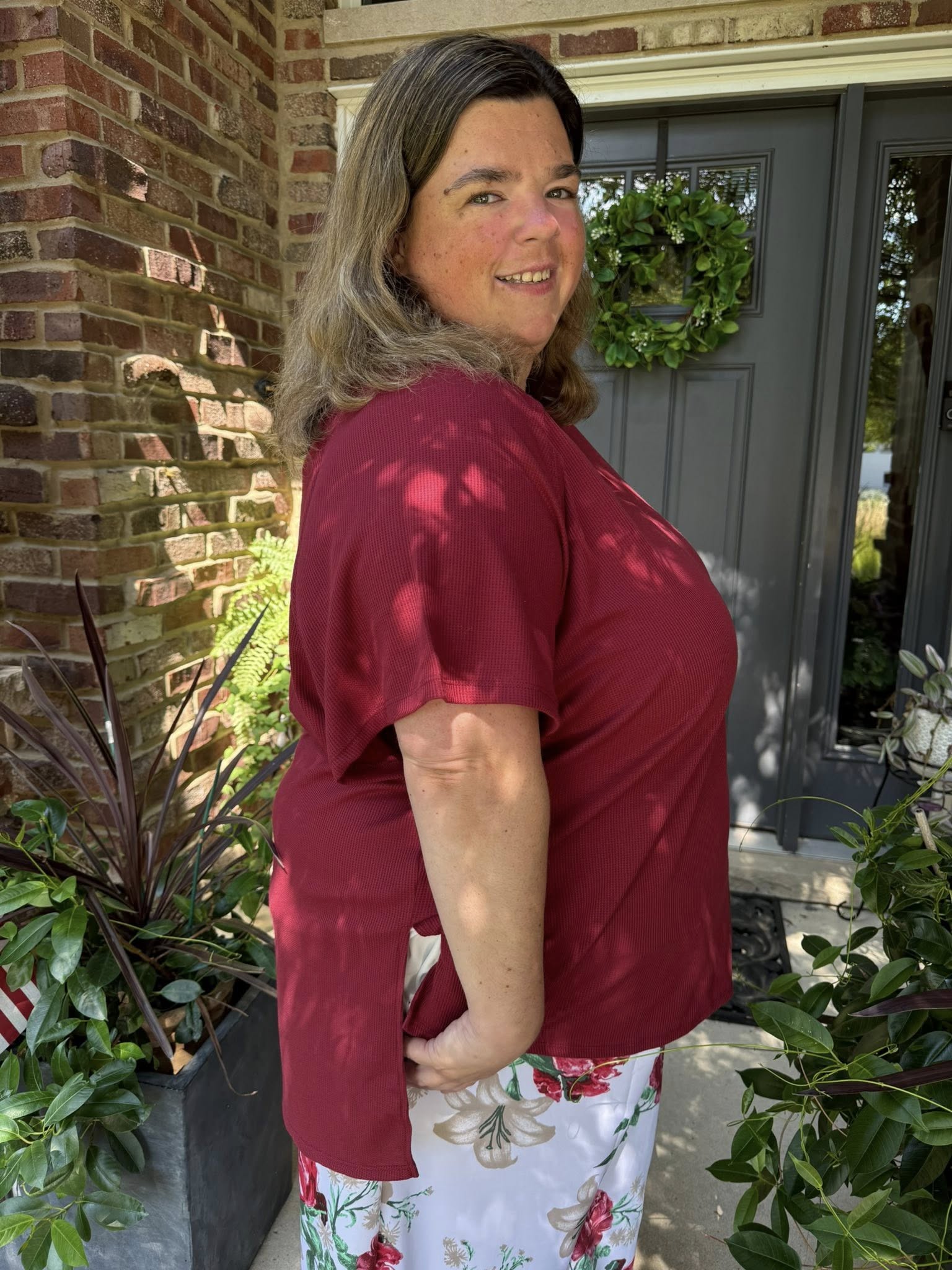 LuLaRoe Melanie - Solid Tibetan Red 