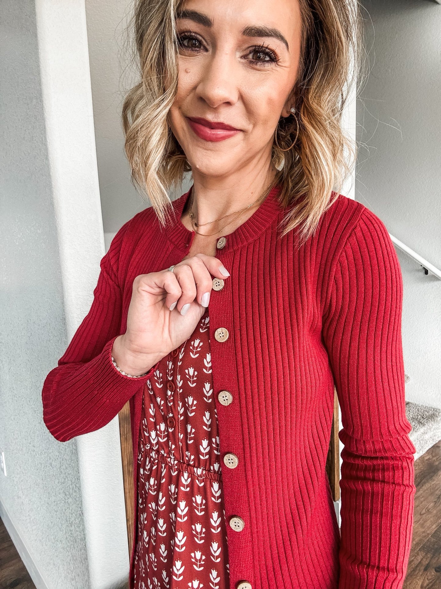 LuLaRoe LuLaRoe Becky Cardigan - Solid True Red 