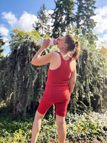 LuLaRoe Rise Driven Shorts - Solid Burnished Clay