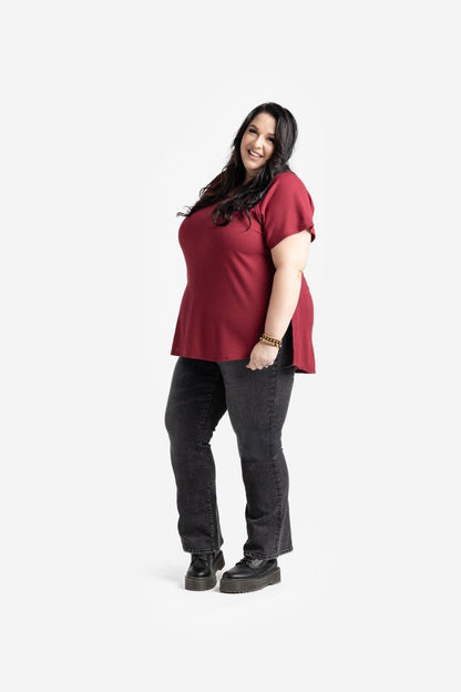 LuLaRoe Melanie - Solid Tibetan Red 