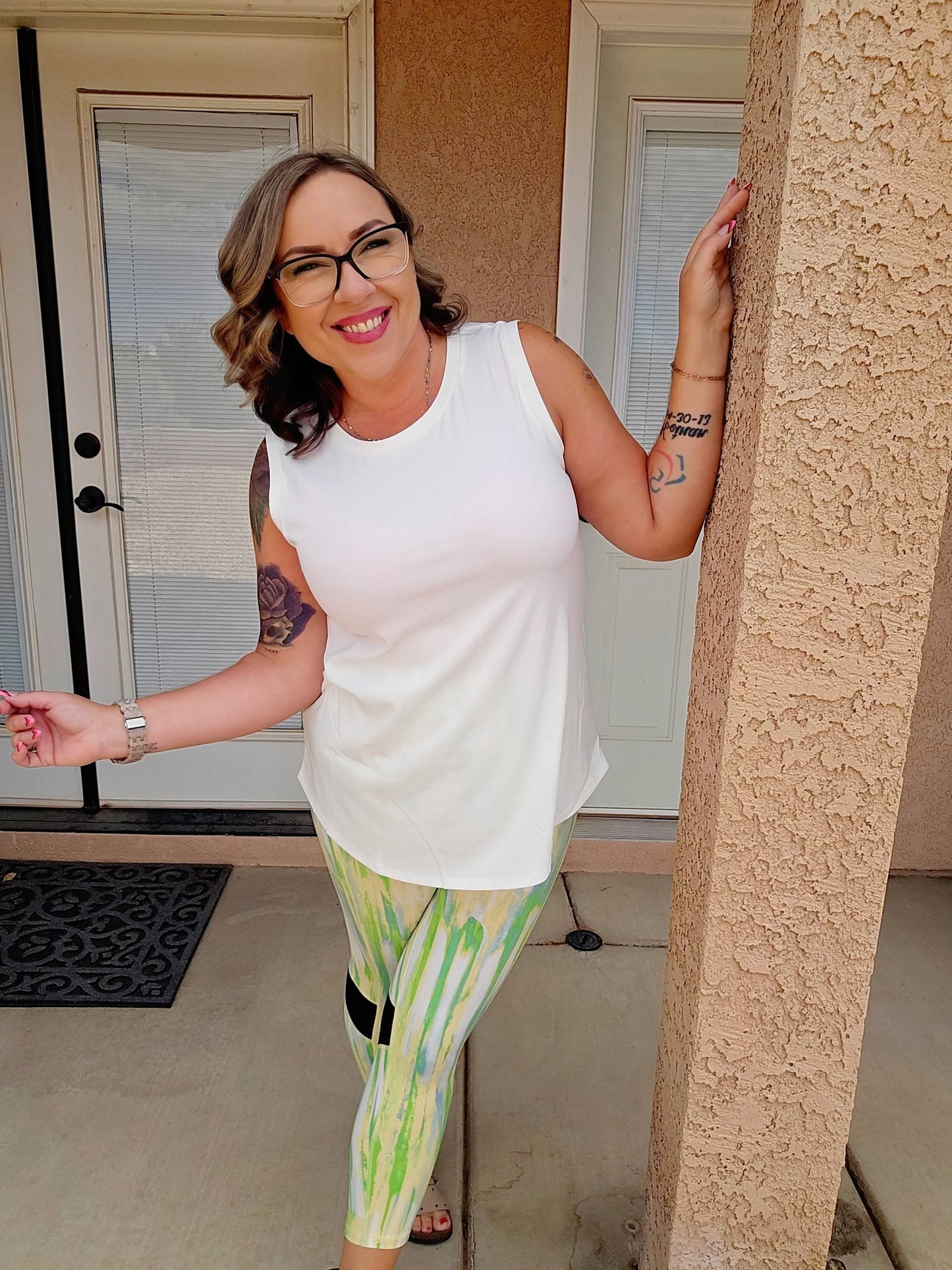 LuLaRoe Cocoa Sleeveless Top - Solid White