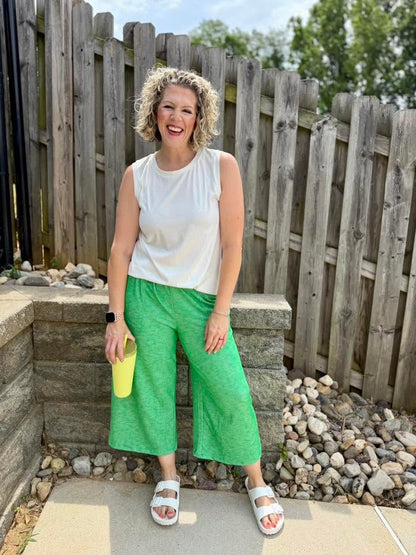 LuLaRoe Cocoa Sleeveless Top - Solid White