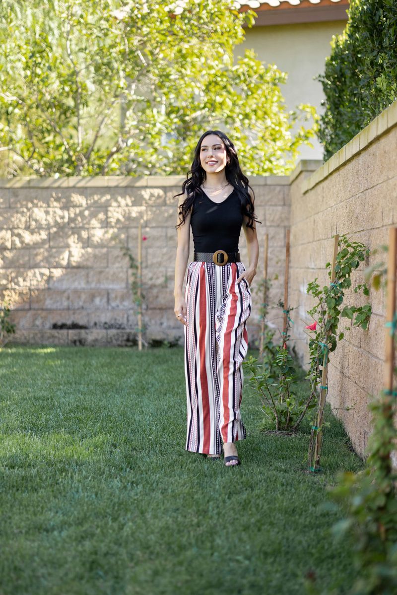 LuLaRoe LuLaRoe Pamela Trouser - Midnight Windowpane Plaid 