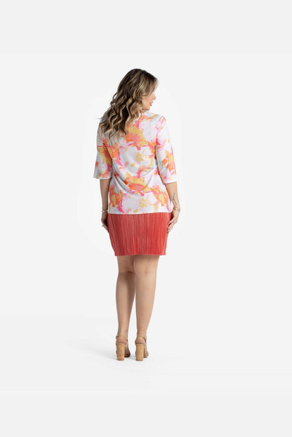 LuLaRoe LuLaRoe Eden Top - Sunset Splash Abstract 