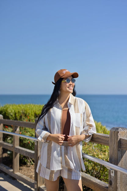 LuLaRoe Polly Set - Natural Cabana Stripe