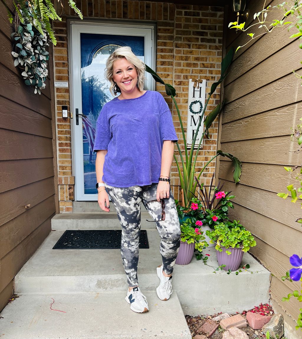 LuLaRoe 2026 Halloween Leggings – Black, Charcoal & Ivory Tie-Dye
