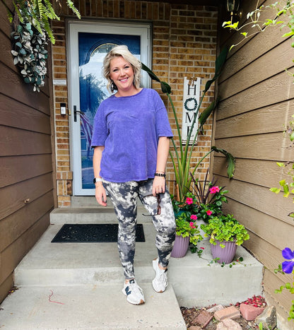 LuLaRoe 2026 Halloween Leggings – Black, Charcoal & Ivory Tie-Dye