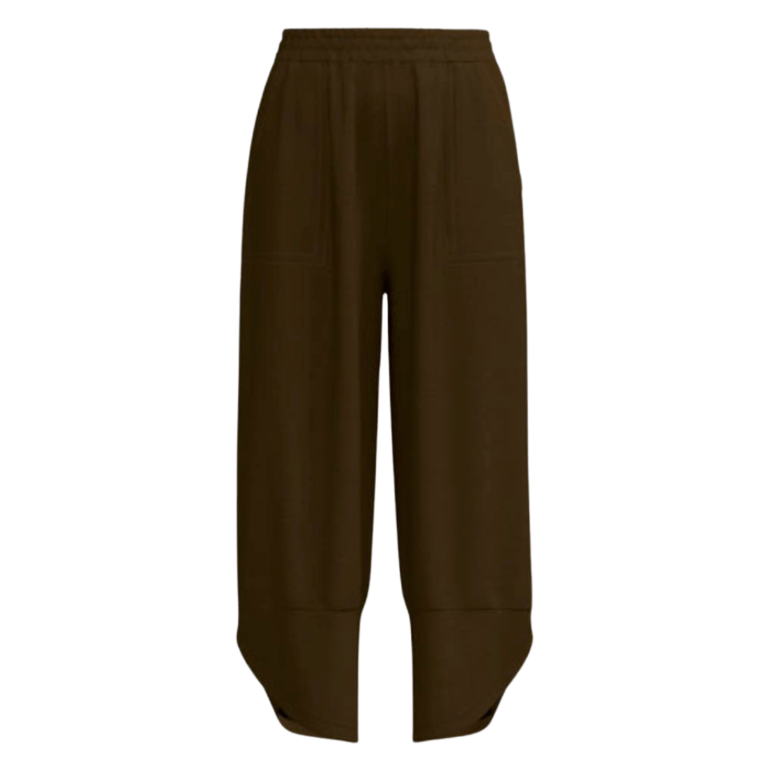 LuLaRoe Wendy Easy Barrel Pull-On Pant in Solid Caramel Brown, alternate product view