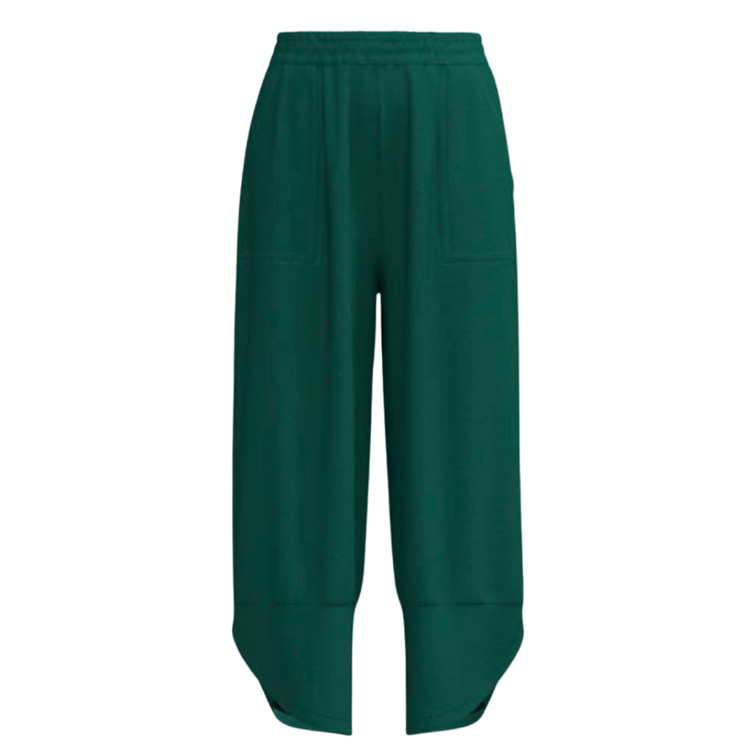LuLaRoe Wendy Easy Barrel Pull-On Pant in Solid Emerald Green, alternate product view
