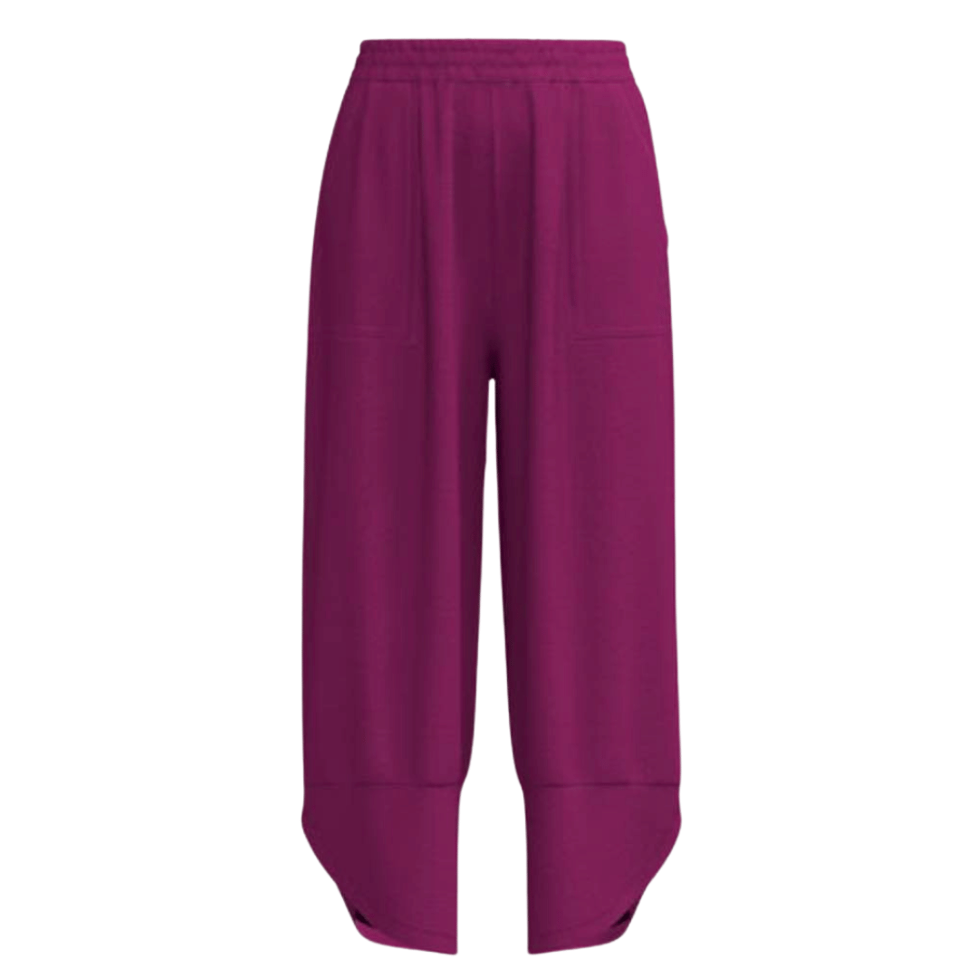 LuLaRoe Wendy Easy Barrel Pull-On Pant in Solid Fuchsia Pink, alternate product view